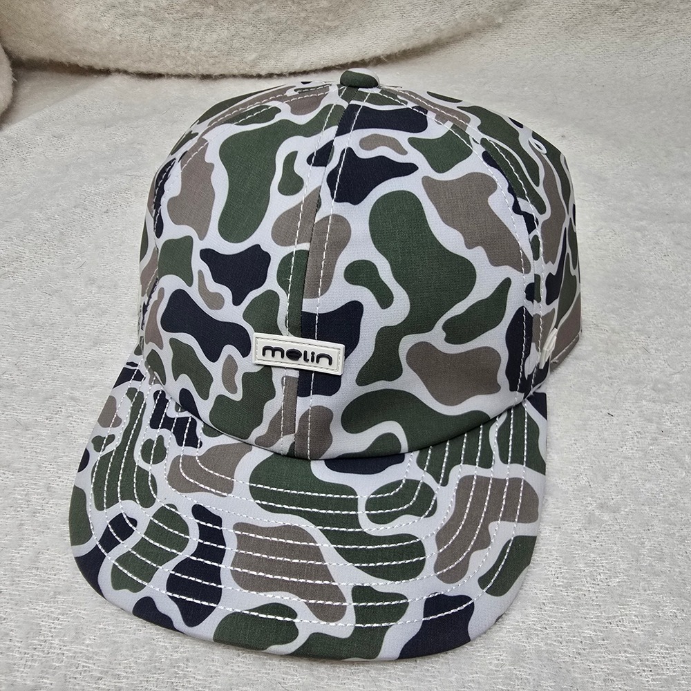 Melin The Legend Hydro Hat Mens Green Camo Water Resistant Snapback Cap